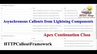 Simplifying Asynchronous Callout in Salesforce | Continuation | Lightning | HTTPCalloutFramework