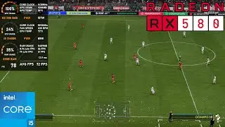 RX 580 8GB : EA Sports FC 25 - 1080p low, medium, high, ultra
