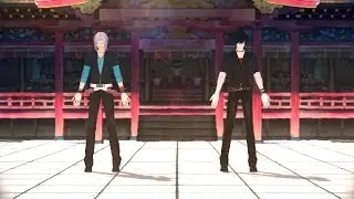 【MMD REBORN】WAVE 【Hibari&Gokudera】