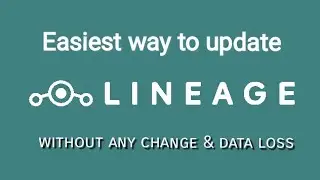 how to update lineage os without data loss