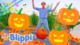 Halloween Pumpkin Hop! BRAND NEW BLIPPI Fall Songs for Kids
