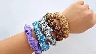DIY Mini Scrunchies | How to sew small scrunchies | Quick & easy sewing ideas | Fabric scrap project