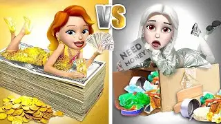 ЧЕЛЛЕНДЖ «ЗОЛОТО ПРОТИВ СЕРЕБРА» — БОГАТАЯ и БЕДНАЯ | Битва за ПАРНЯ от Ла-Ла Лайф Эмодзи