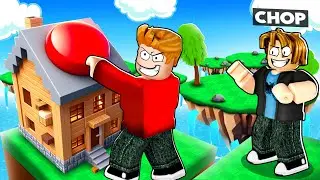 ROBLOX CHOP AND FROSTY PLAY CLICK THE BUTTON TO BUILD HOUSE