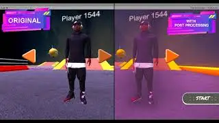 Image Effect in Unity - Original vs Post ProcessingIn Unity (2022)