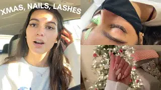 LASH EXTENSIONS, HOLIDAY NAILS, + CHRISTMAS DECOR | VLOG