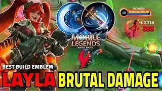 LAYLA  BEST BUILD 2024 (ONE HIT BUILD) | LAYLA GAMEPLAY | MOBILE LEGENDS
