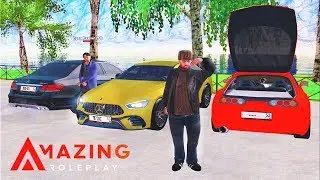 ЕДЕМ С СЕМЬЕЙ НА РЫБАЛКУ НА ЛИЧНОМ КАТЕРЕ - CRMP AMAZING RP ⚡ГАРВИН