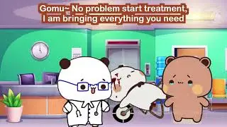bubu had a car accident 😭 | peachu car accident | bubu dudu | peach goma | gomu peachu love story