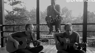 Coldplay - Don't Panic [Acoustic in the back of a hotel]  [RARE]
