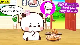 Peachu is pregnant 🥰 part-1 | bubu dudu | peach goma | gomu peachu | milkmocha | ep-128