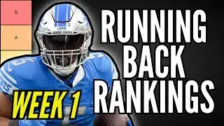 MUST START RBs for Week 1 Fantasy Football (Tier List)