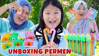 UNBOXING MACAM-MACAM PERMEN PART 6 | PERMEN KAMERA PERMEN PAYUNG PERMEN POP ROKS