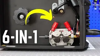 Dual Roller! DECAPOWER 6 IN 1 Welder Plasma TIG Stick MIG Flux Pulse