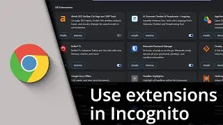 How to use Chrome extensions in Incognito ✅ Tutorial
