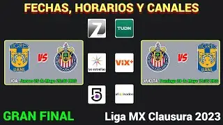 FECHAS, HORARIOS y CANALES CONFIRMADOS para la FINAL en la LIGA MX CLAUSURA 2023