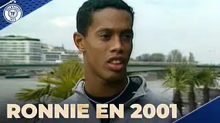 Archive Téléfoot : Ronaldinho, sa première interview lors de son arrivée au PSG en 2001