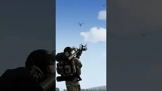 RUSSIAN HELICOPTER shot down by a direct shot #arma3