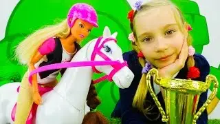 Игры для девочек - Видео с Барби - Готовимся к соревнованиям