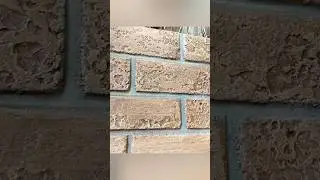 Real brick imitation made of gypsum plaster is just 
