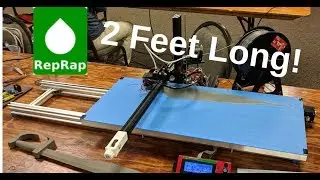 650mm Long 3D Printer! 1 Foot by 2 Foot Huge build volume Tronxy X1.