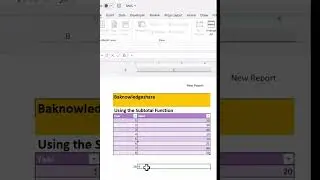Using the SUBTOTAL Function in Excel 