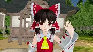 [Touhou Valentine MMD] Kissing Reimu (for first time)4KHD