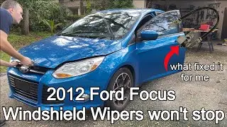 2012 Ford Focus Windshield Wipers Won’t Turn Off
