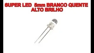 Super Led 5mm Branco Quente Alto Brilho