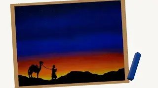 How to Draw Simple Scenery for Beginners by Soft Pastel