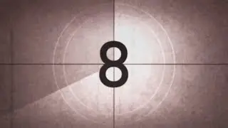 old movie countdown (v 97) intro with voice and sound effects HD