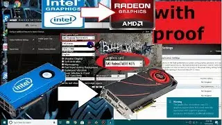 How to switch from Intel HD graphics to AMD card(Working with Prof)