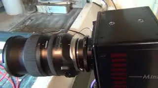 Photron AX200 MiniCam high speed camera setup introduction - part 1 camera setup
