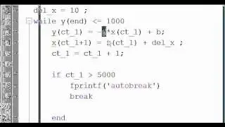 MATLAB While Loop part 2 - prevent infinite loop using 