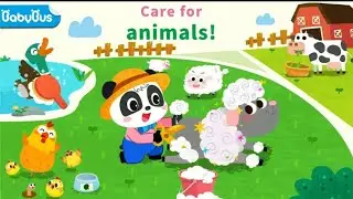 Baby Panda's animal farm Full HD||Catch all the fully-grown fish and shrimp from the farm pond