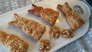 Медово -Творожное Печенье .Ароматное печенье с орехами.