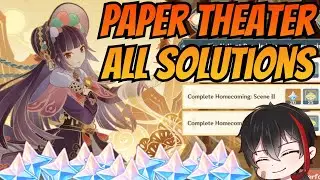 Paper Theatre ALL SOLUTIONS - Genshin Impact Puzzle Guide