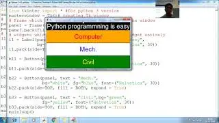 215 Python gui with Tkinter Course Create gui Graphic User Interfaces in Python with source code gui