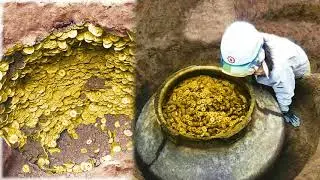 КЛАД ЗОЛОТА И БРИЛЛИАНТОВ НАШЛИ В КУВШИНЕ  ПОД КОРНЯМИ ДУБА!