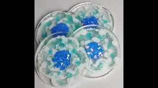(68) Onderzetters met 3D Holoshade purple flakes.
