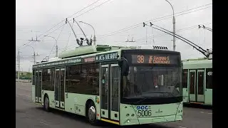 Поездка на троллейбусе МАЗ-203Т70, борт.№ 5006, марш.35