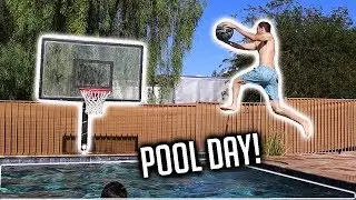 Pool Day Basketball Trick Shot Competition!