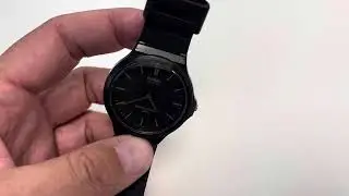 Casio MW-240 1880 water resist 50M quartz stainless steel back wristwatch black belt test
