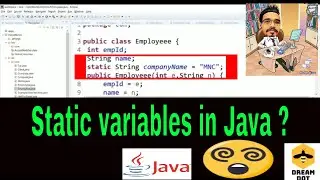 Java programming tutorial for beginners | Static variables in Java !