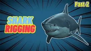 How to rig fish | shark | Autodesk Maya || Part-2