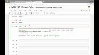 165  Intro to Strings IMMUTABILITY