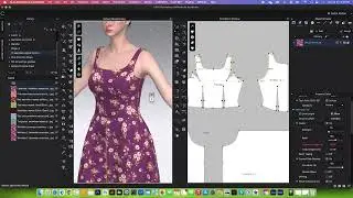 Basic of CLO 3D How to Sew a Full Circle Dress in CLO 3D (Full Course)