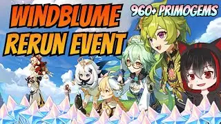 Windblume's Breath Event Guide [960+ PRIMOGEMS] - Genshin Impact 3.5 Main Event