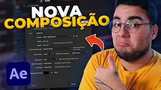 Como criar uma NOVA COMPOSIÇÃO no After Effects 2024
