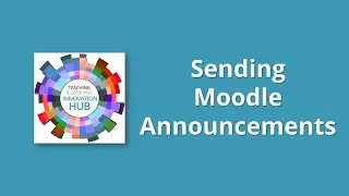 Sending Announcements in Moodle